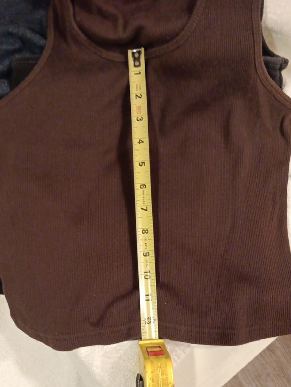 3-Pack Women's Ribbed Tank Tops — Denim Blue, Black & Brown - Picture 12 of 15